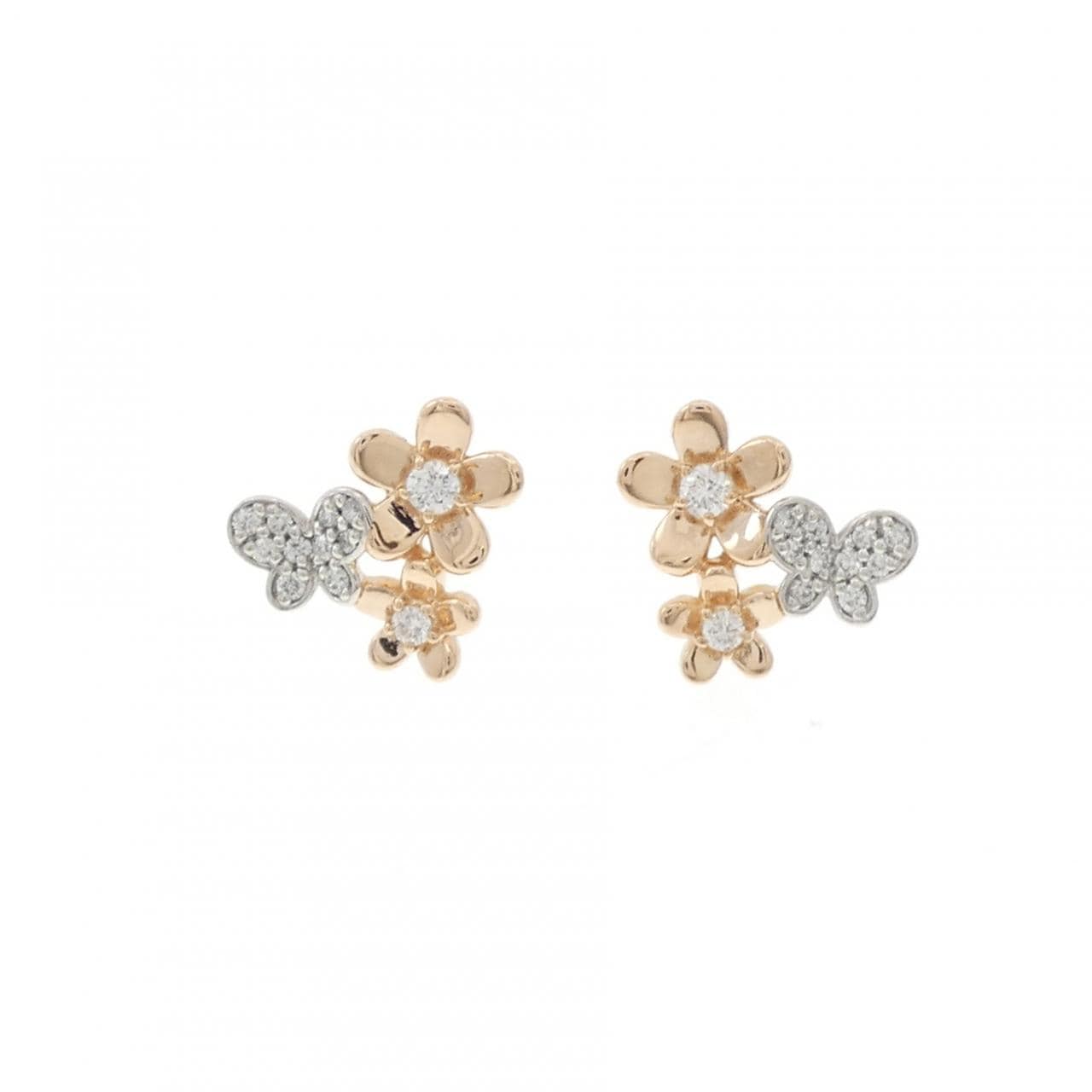 ポンテヴェキオ ダイヤモンド ピアス 0.14CT