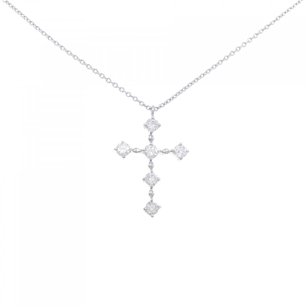 VENDOME Cross Diamond Necklace 0.38CT