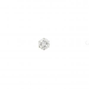 PT900 ソリティア ダイヤモンド ピアス 0.15CT 片耳