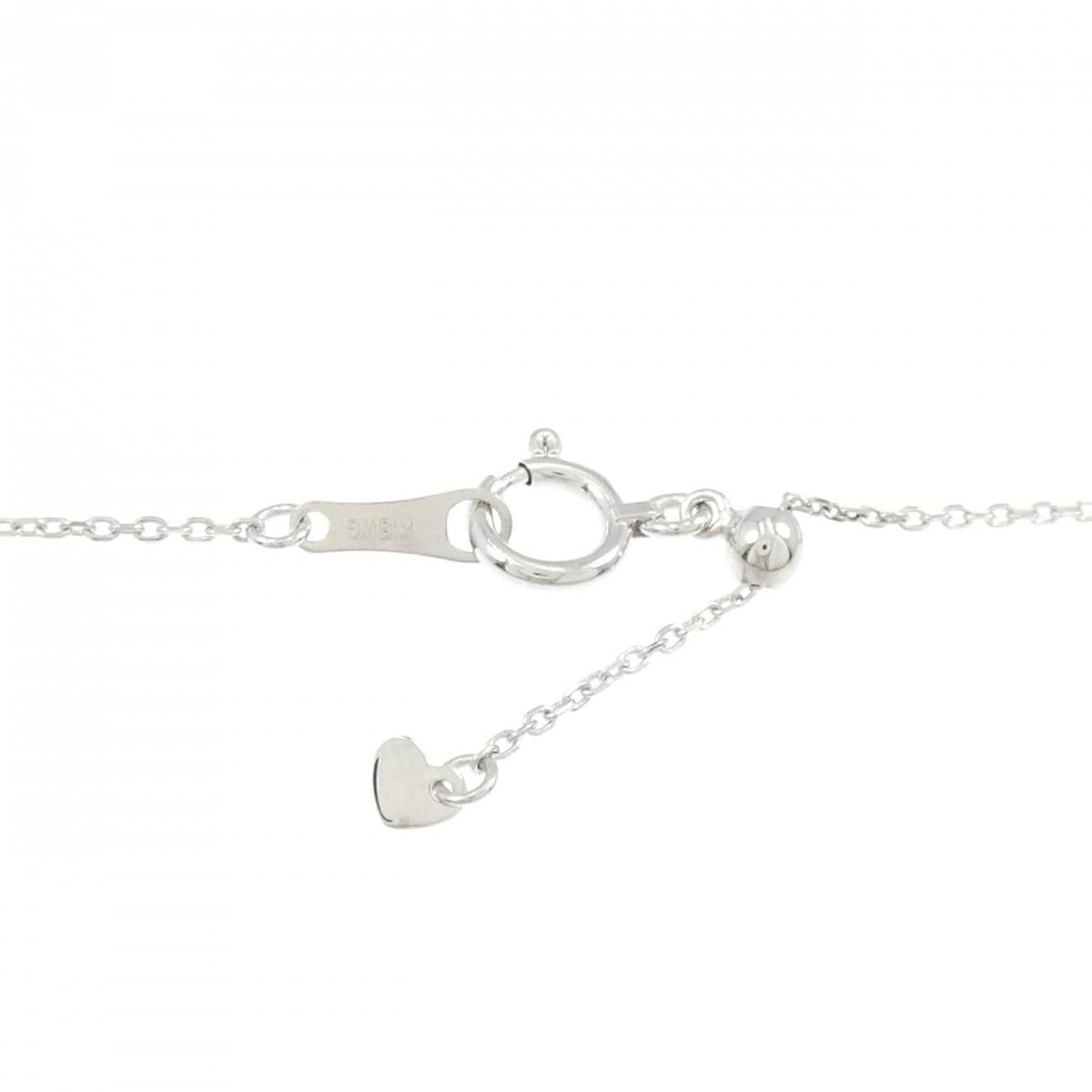 K18WG ダイヤモンド ネックレス 0.29CT