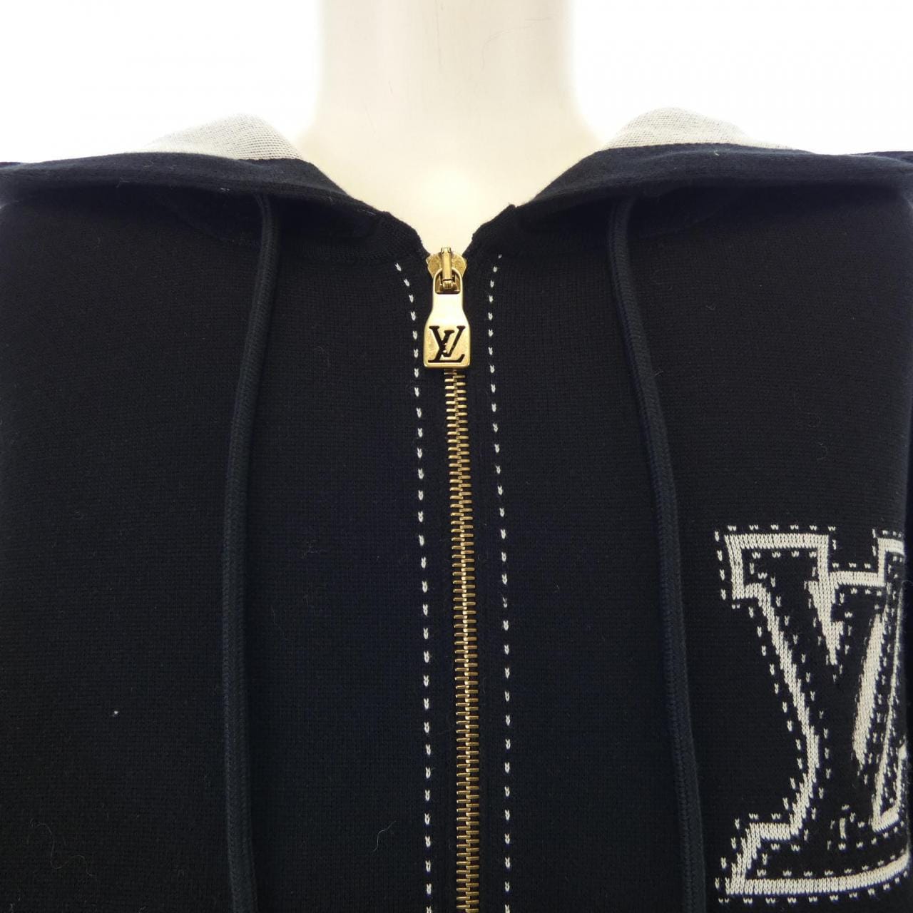 ルイヴィトン LOUIS VUITTON グラフィックインターシャジップコットンフーディ HRN89WAUR パーカー