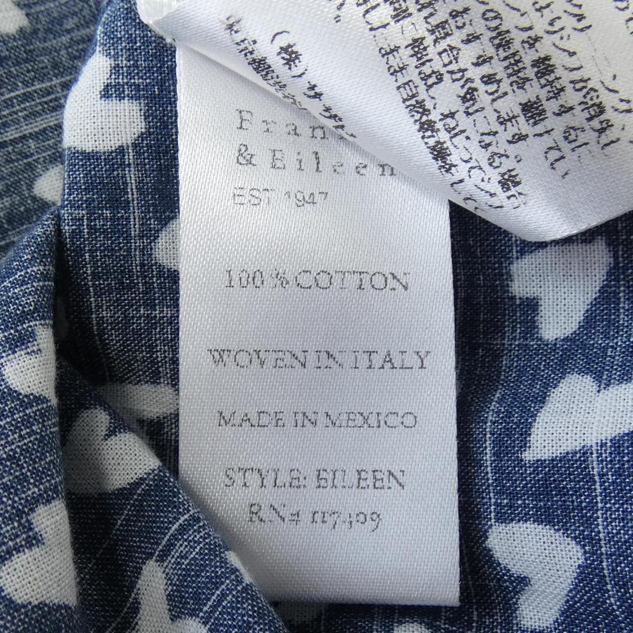 フランクアンドアイリーン FRANK&EILEEN シャツ