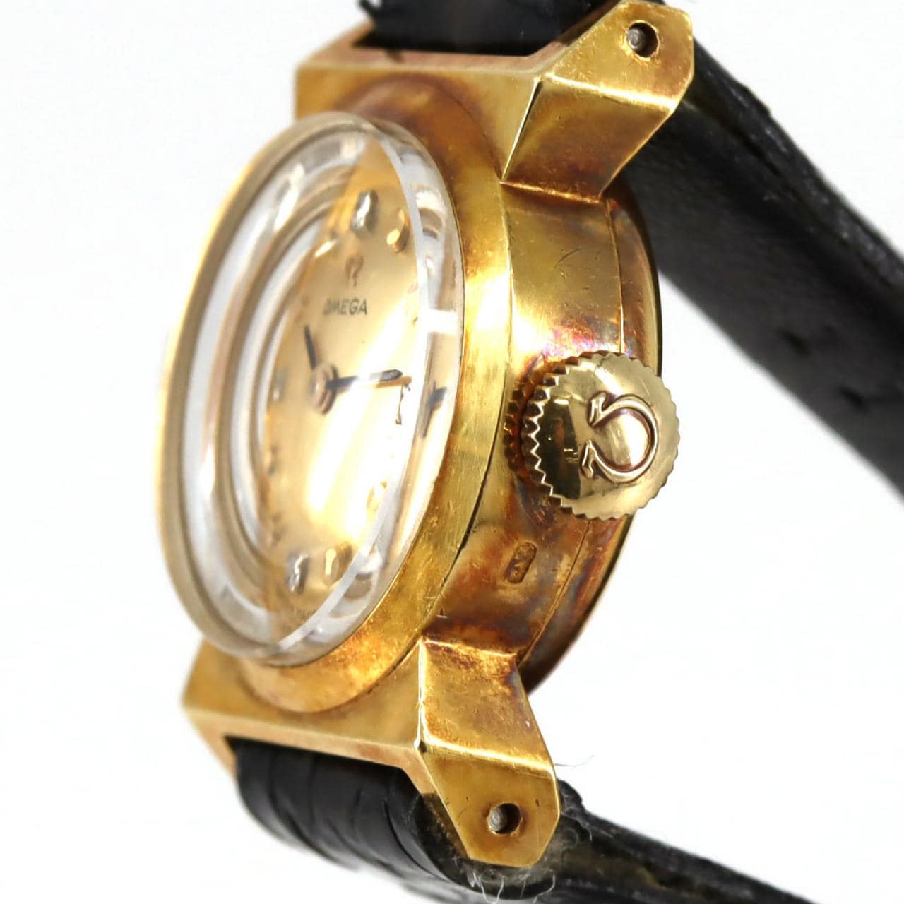 オメガ ラウンドケース YG･4P YG 手巻