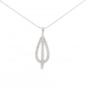K18WG ダイヤモンド ネックレス 0.24CT