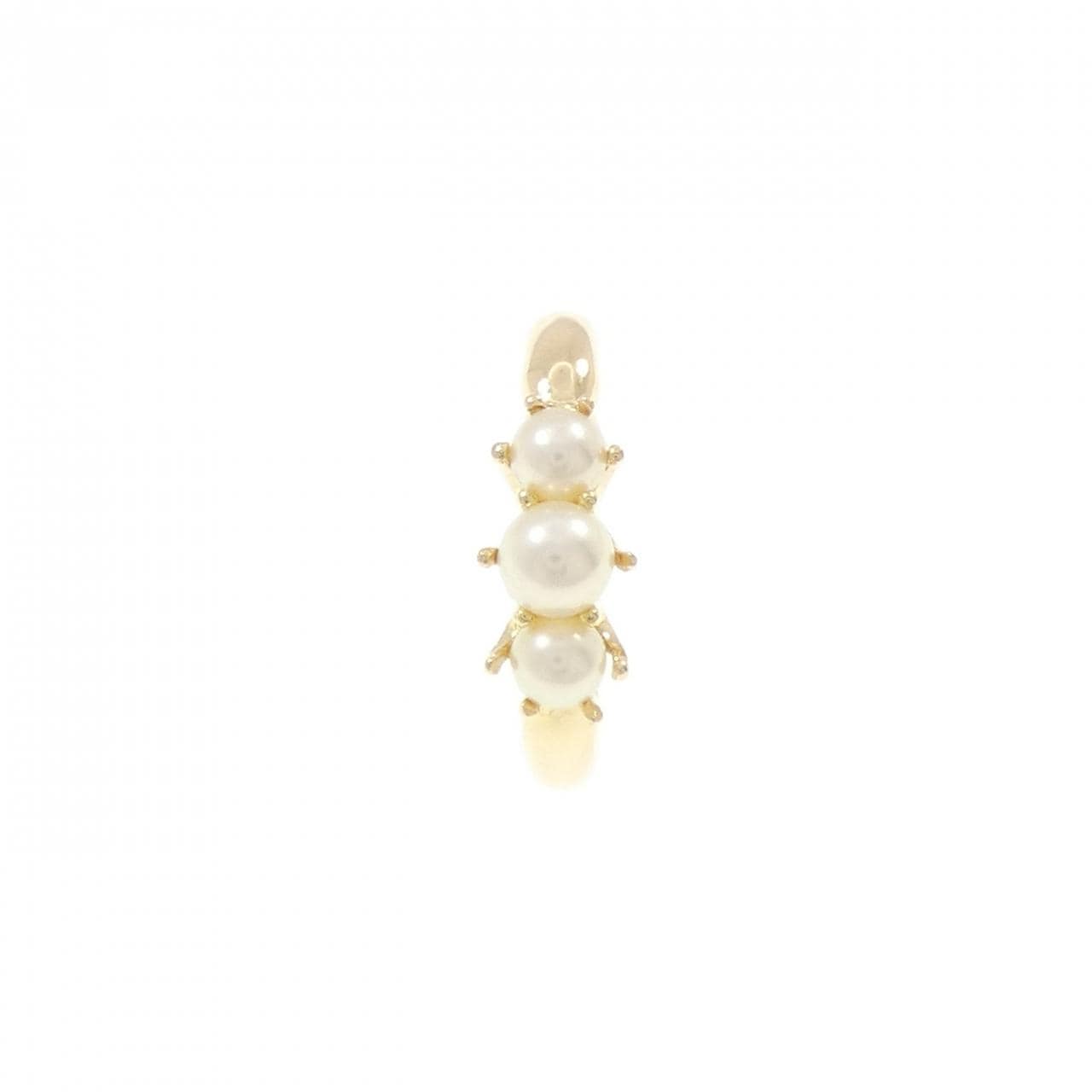 K18YG アコヤパール ピアス 片耳