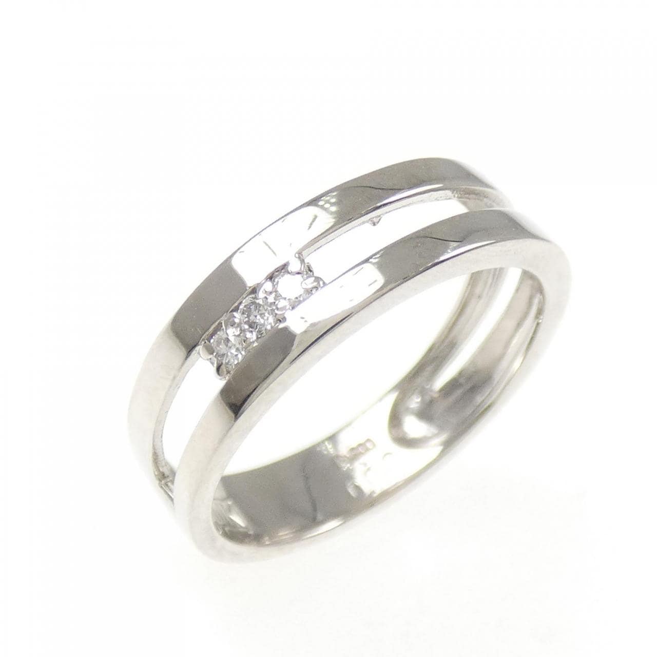 PT900 ダイヤモンド ピンキー リング 0.03CT