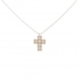 COCOSHNIK Cross Chalcedony Necklace