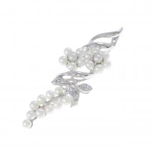 K18WG 淡水パール ペンダント