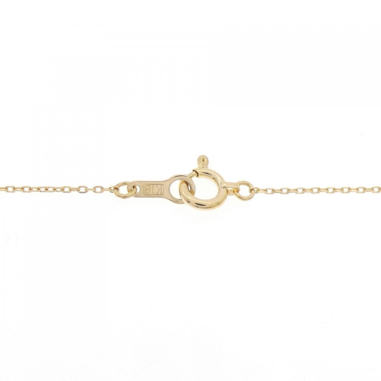 K18YG イニシャルM ネックレス