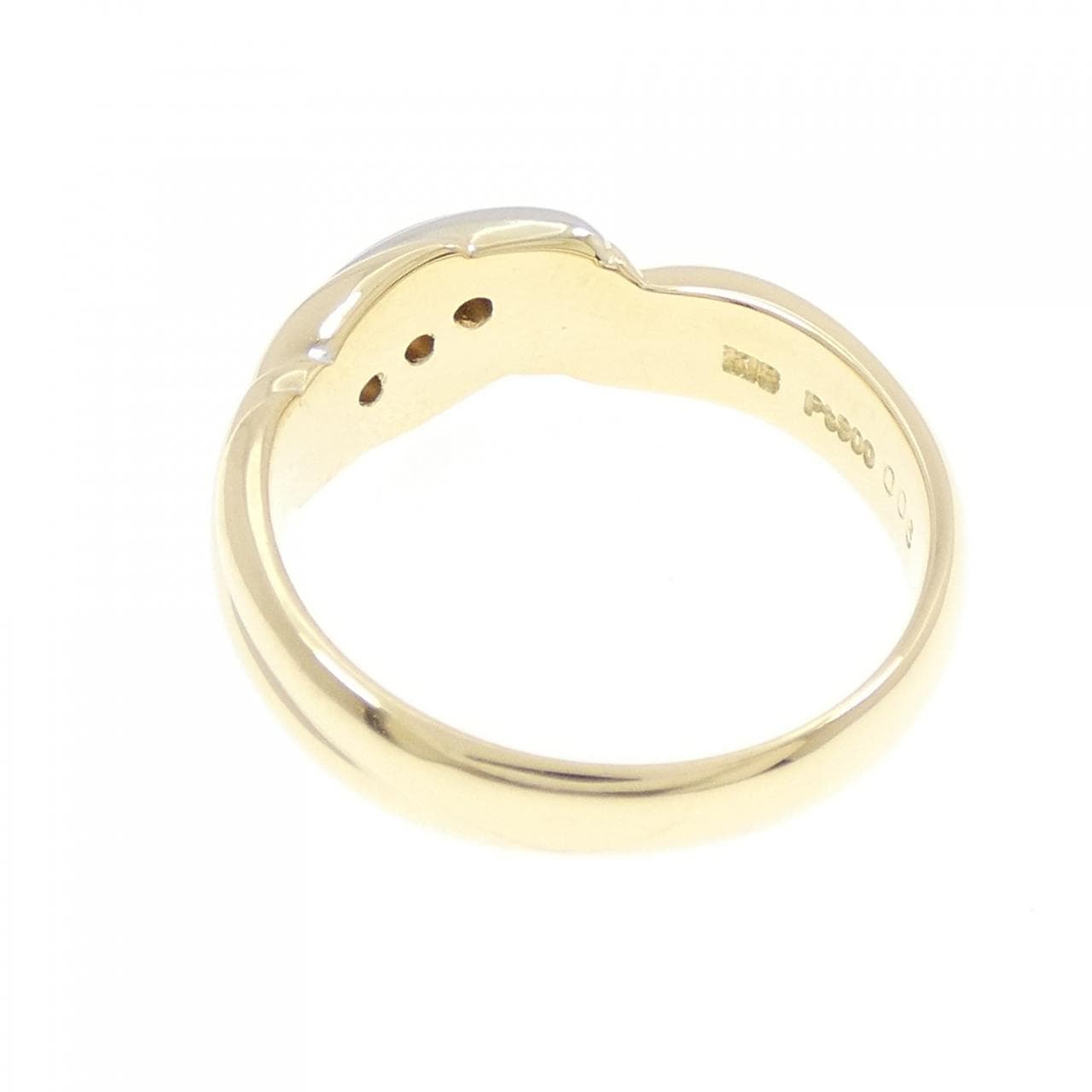 K18YG/PT900 ダイヤモンド リング 0.06CT