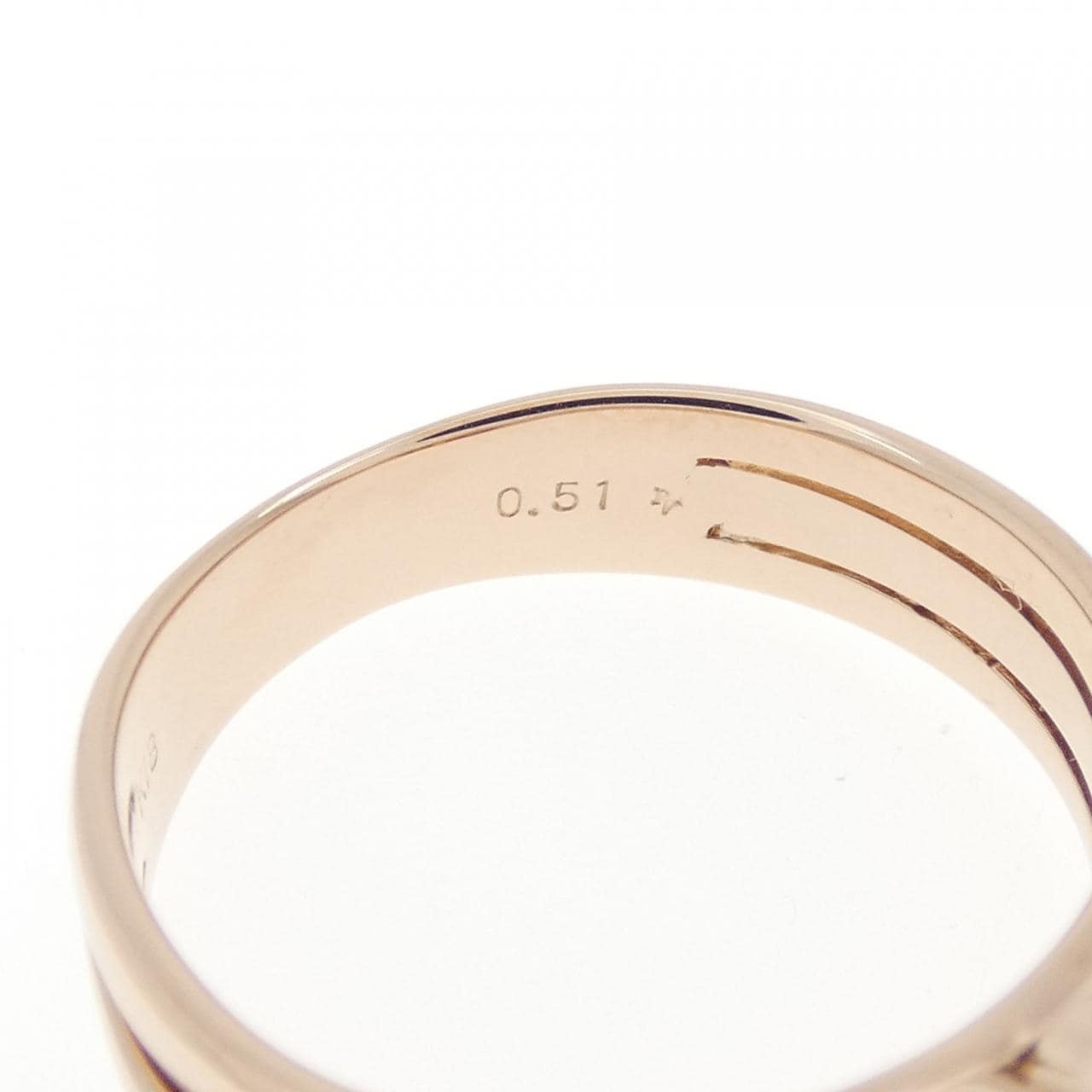 ポンテヴェキオ ハート ダイヤモンド リング 0.51CT