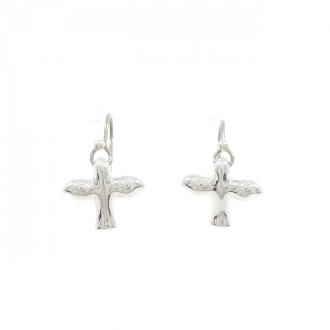 TIFFANY 925 Silver/585WG Earrings