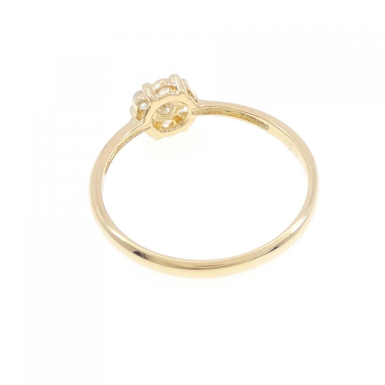 [Remake] K18YG flower Diamond ring 0.20CT