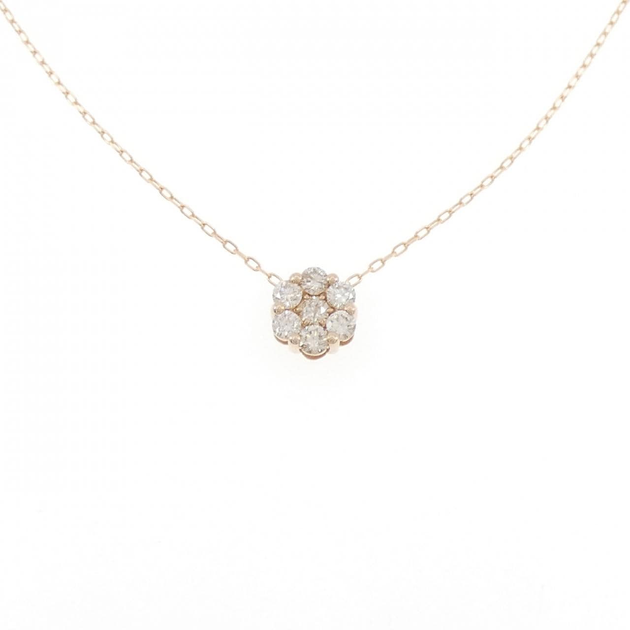 K18PG ダイヤモンド ネックレス 0.50CT