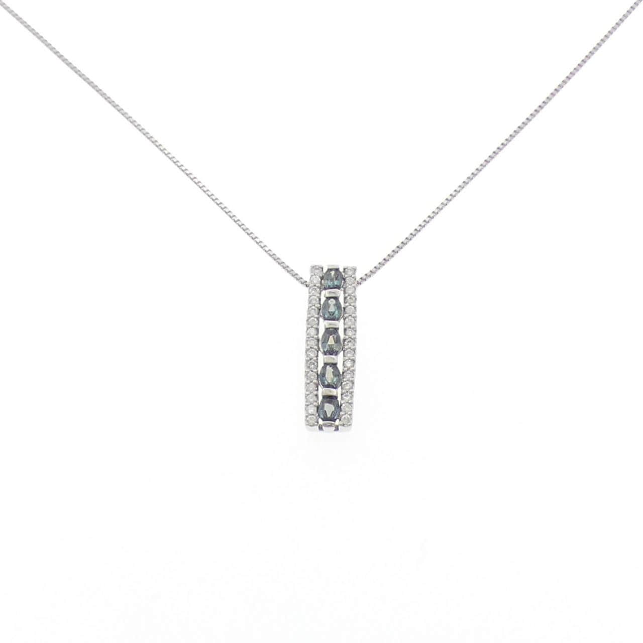 PT900/PT850 アレキサンドライト ネックレス 0.54CT