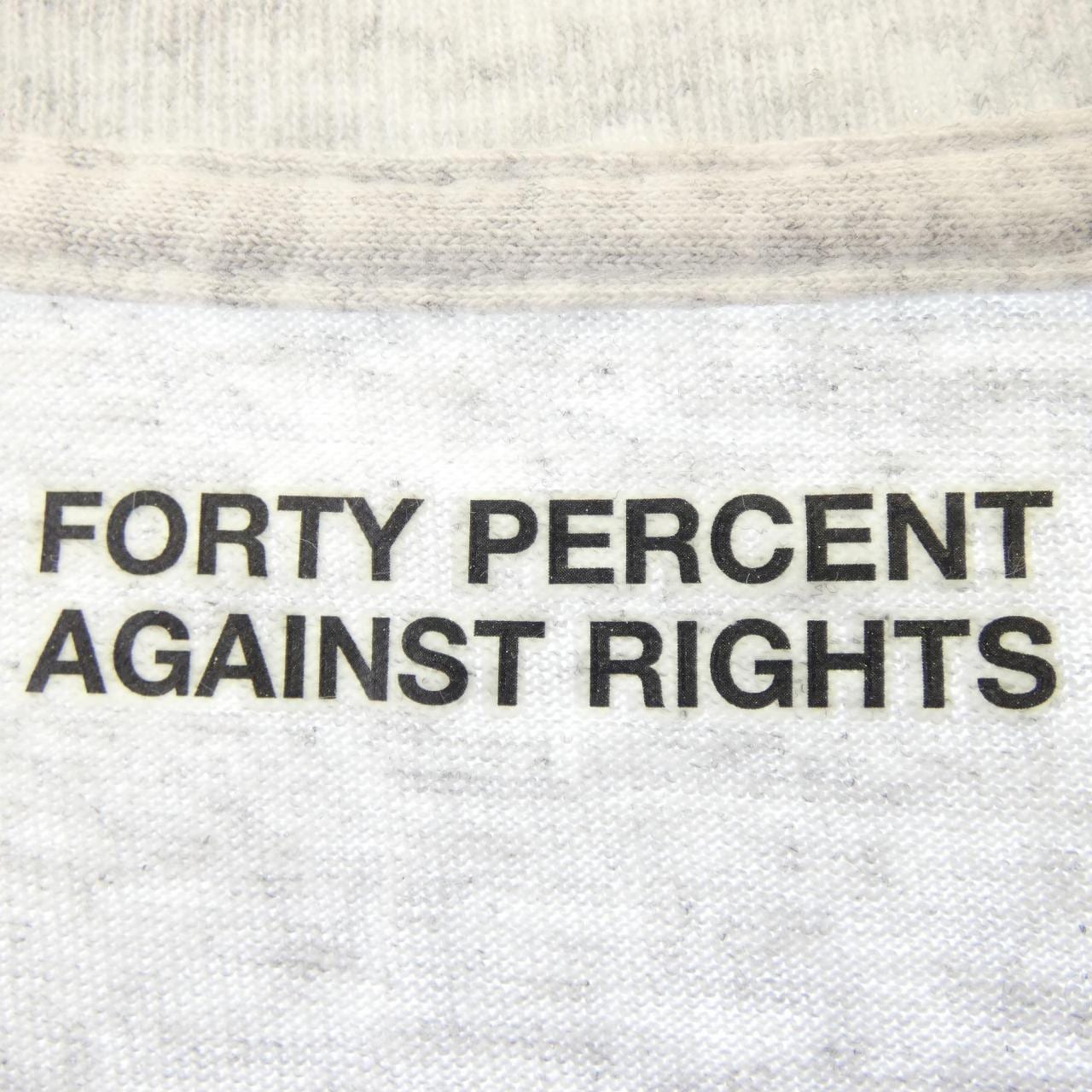 FORTYPERCENTAGAINSTR Tシャツ