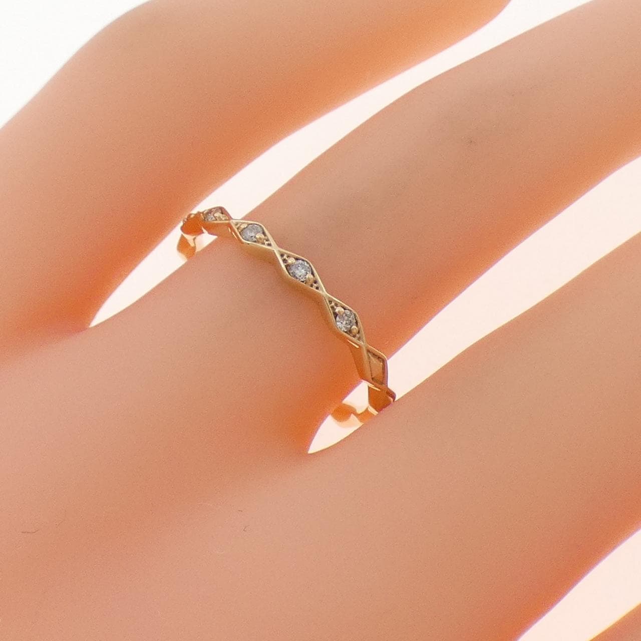 アガット ダイヤモンド リング 0.05CT