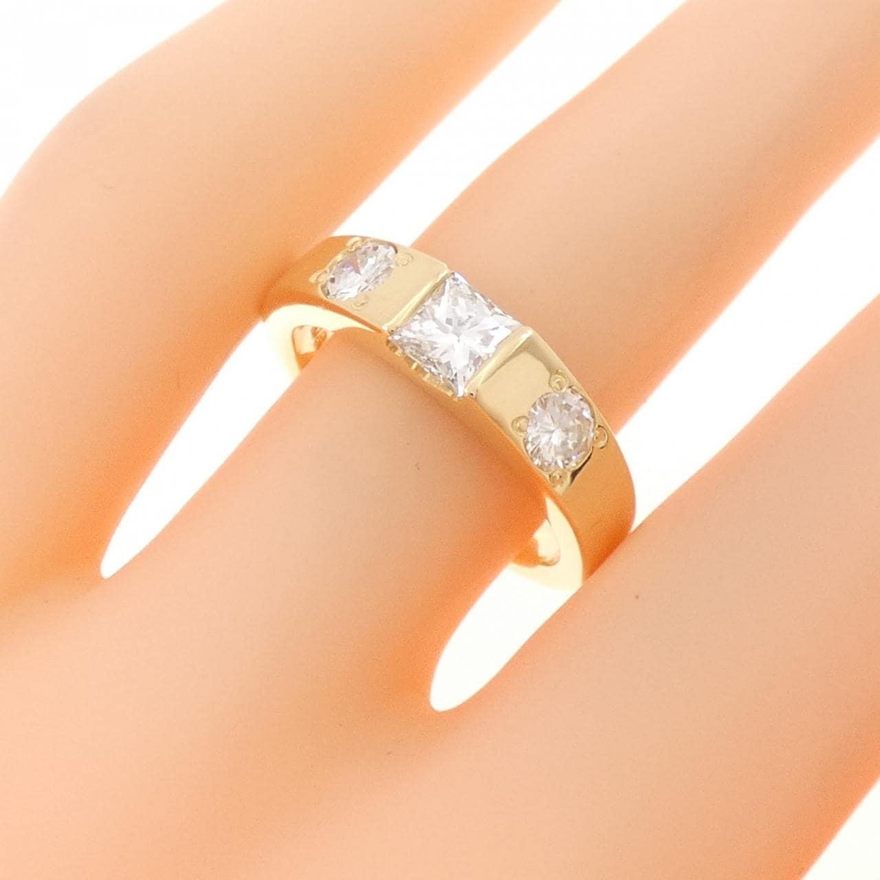 K18YG ダイヤモンド リング 0.472CT