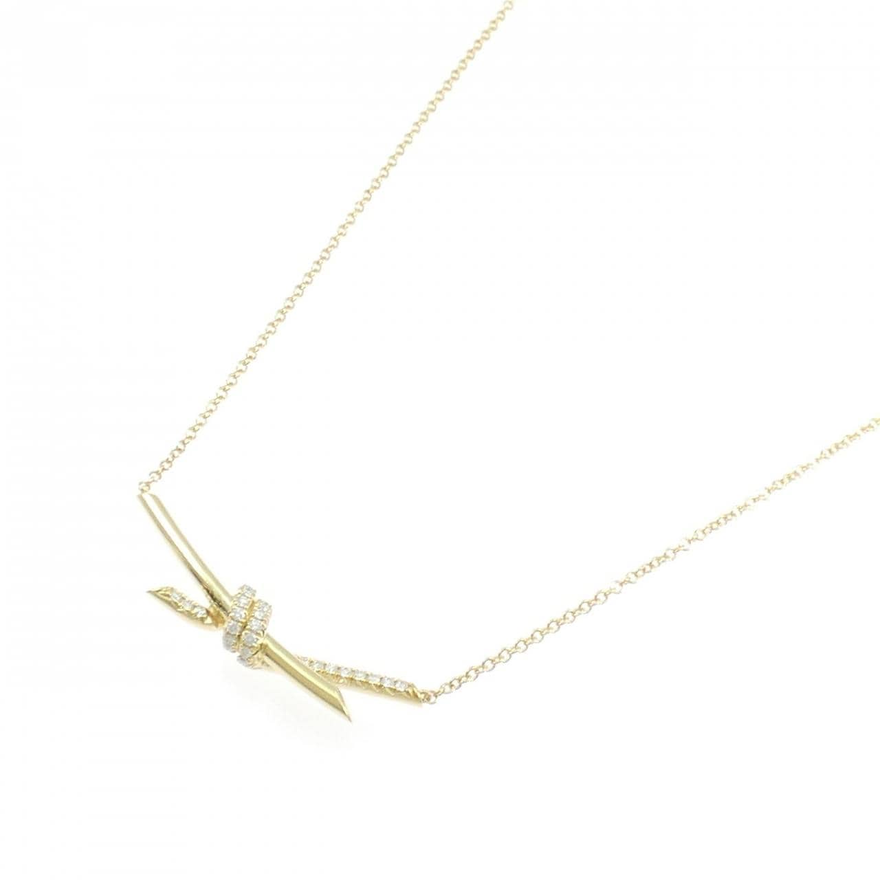 ティファニー ノット ネックレス 0.25CT