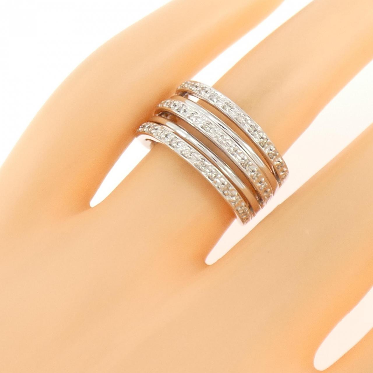 K18WG ダイヤモンド リング 0.30CT