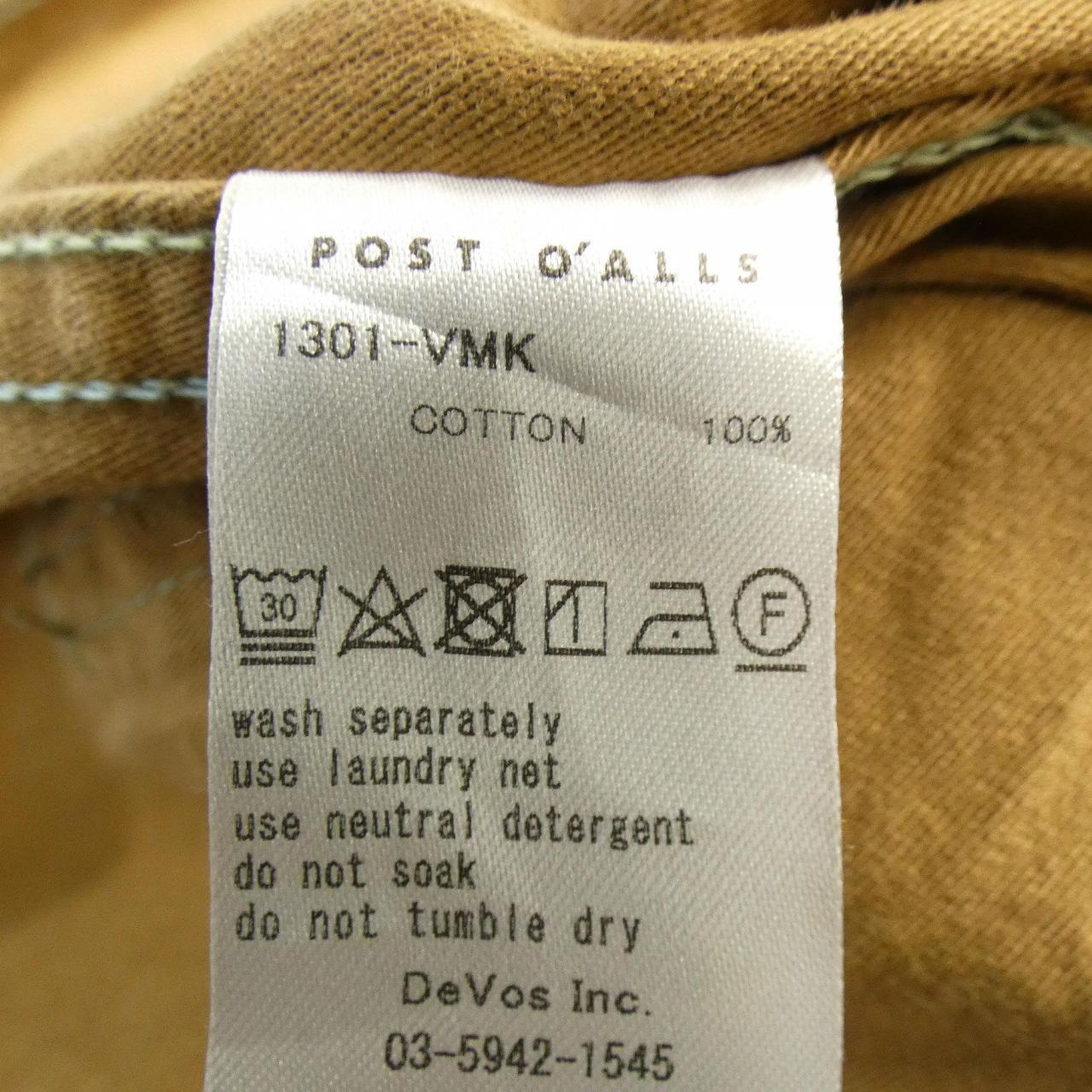 ポストオーバーオールズ POST O'ALLS パンツ