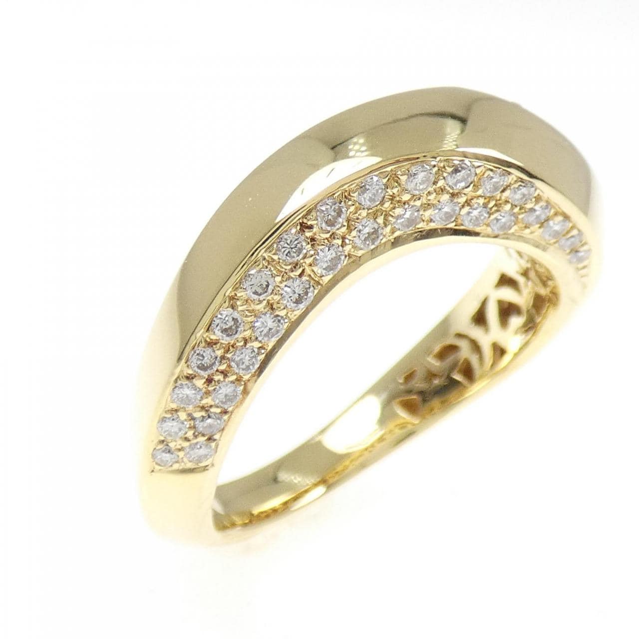 750YG ダイヤモンド リング 0.41CT