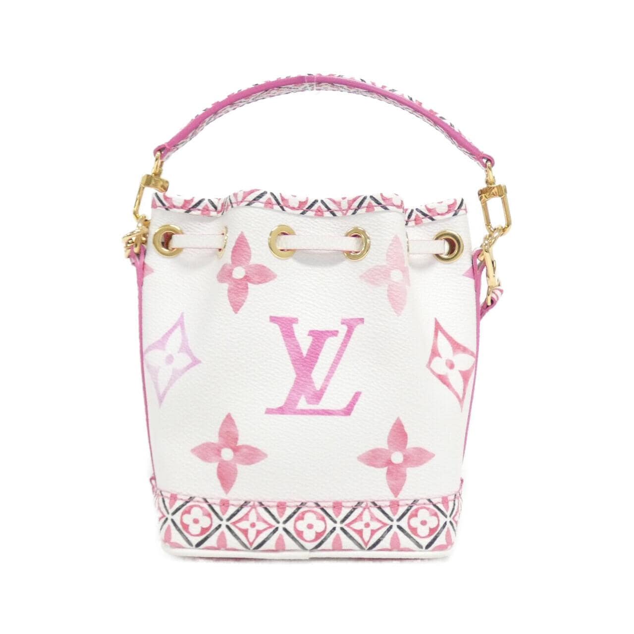 LOUIS VUITTON Monogram Flower Tile (LV Visor Pool) Nano Noe M82386 包袋