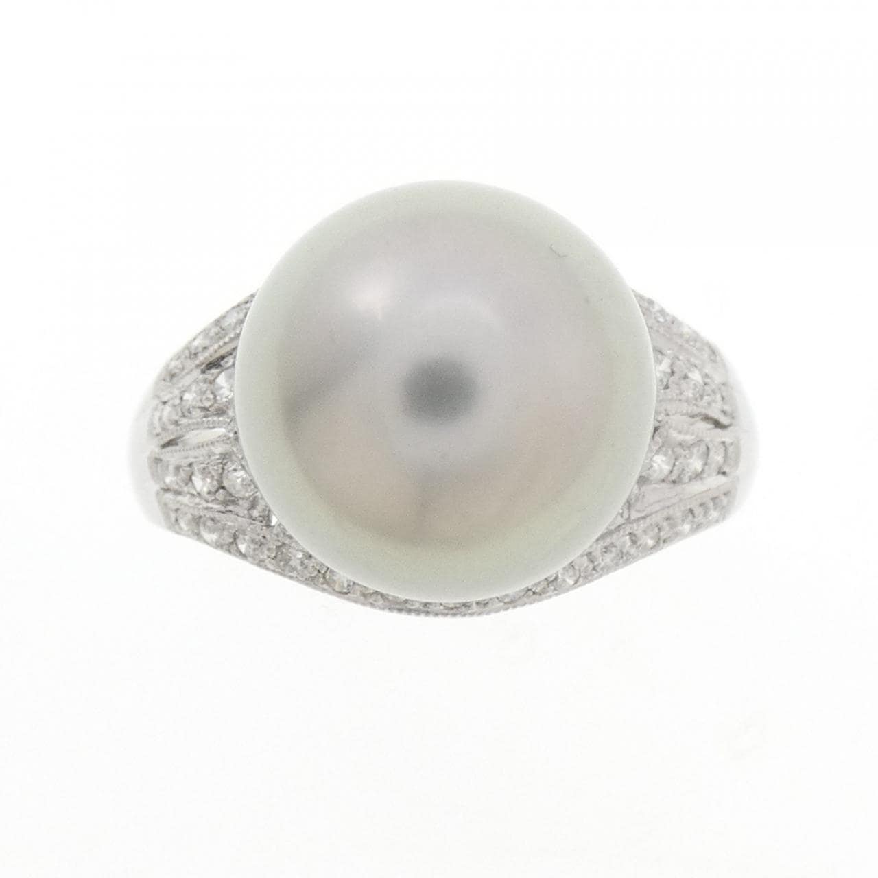 PT900 黒蝶パール リング 12.3mm