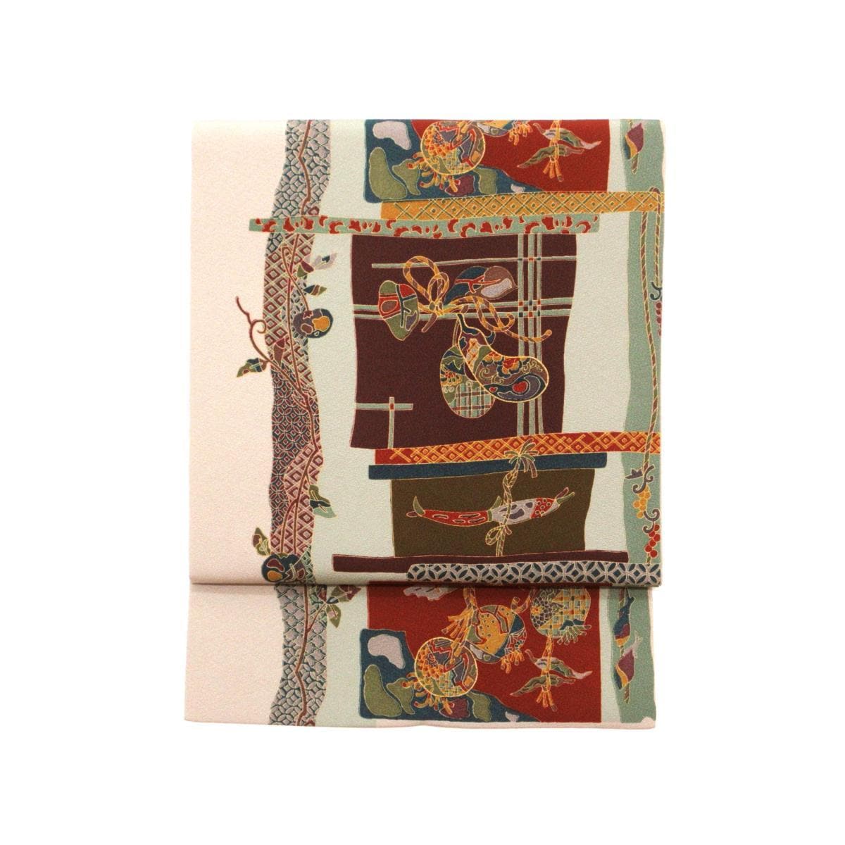 名古屋帯　染帯　全通柄