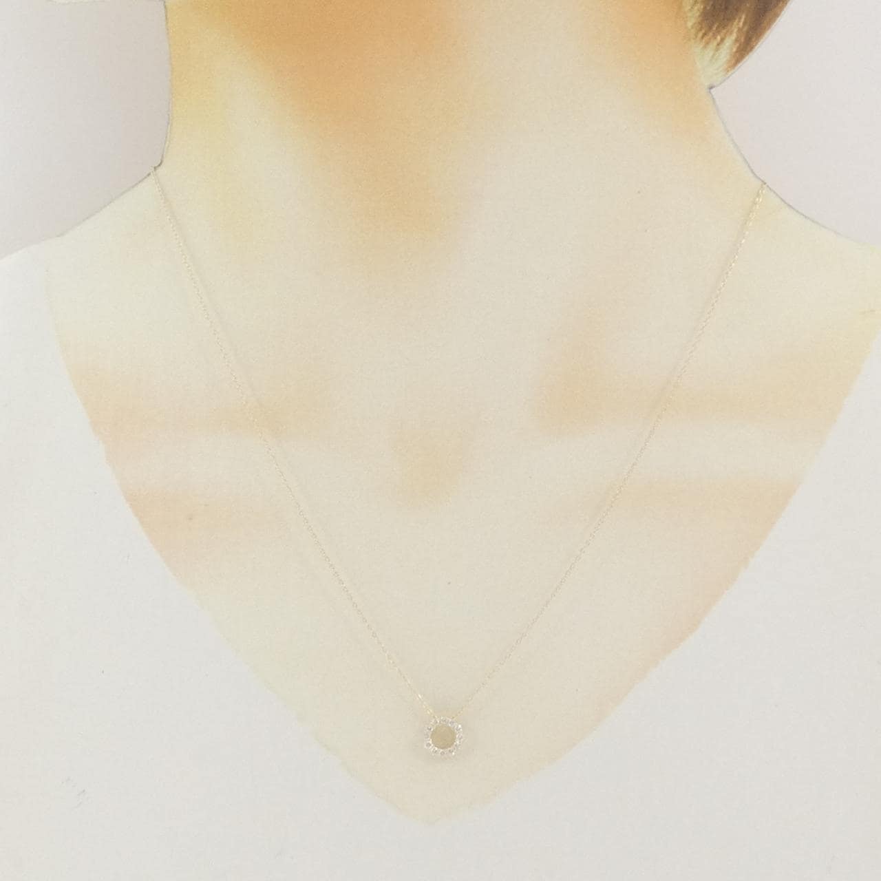 【リメイク】K10YG ダイヤモンド ネックレス 0.18CT