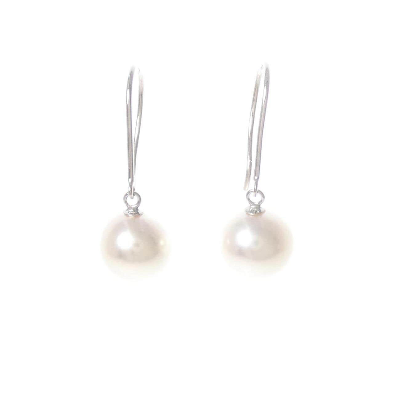 K18WG アコヤパール ピアス 8.1mm