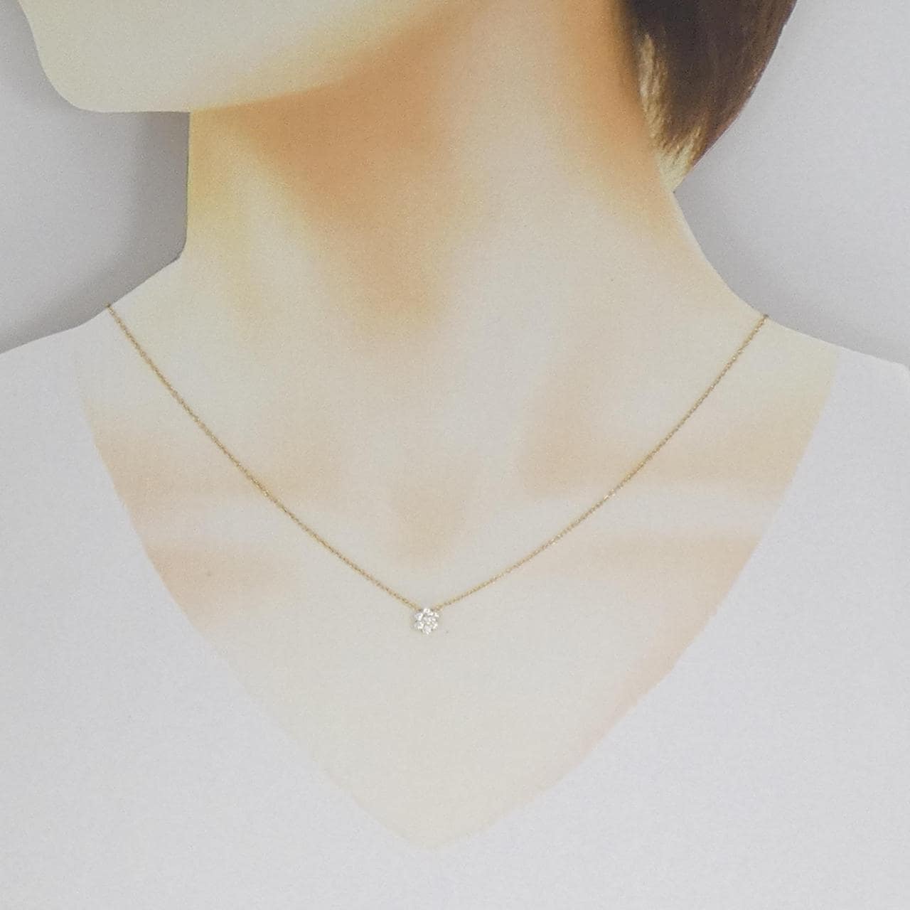 ポンテヴェキオ フラワー ネックレス 0.14CT