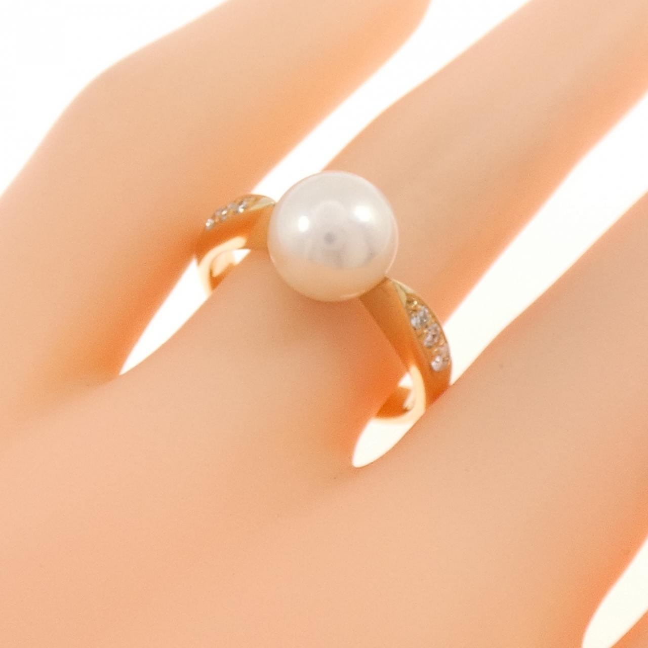 K18YG アコヤパール リング 8.1mm