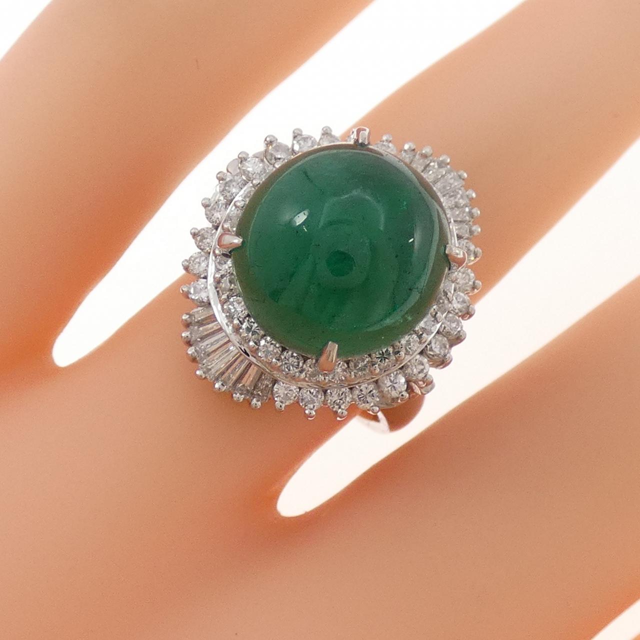 PT900 エメラルド リング 5.94CT