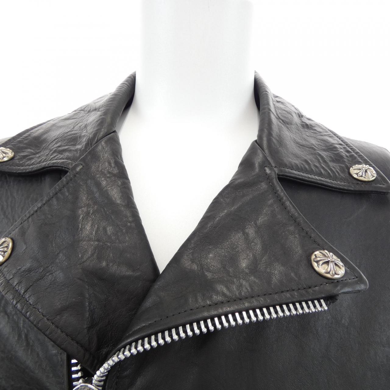 クロムハーツ CHROME HEARTS 2225-304-4761 レザーライダースジャケット