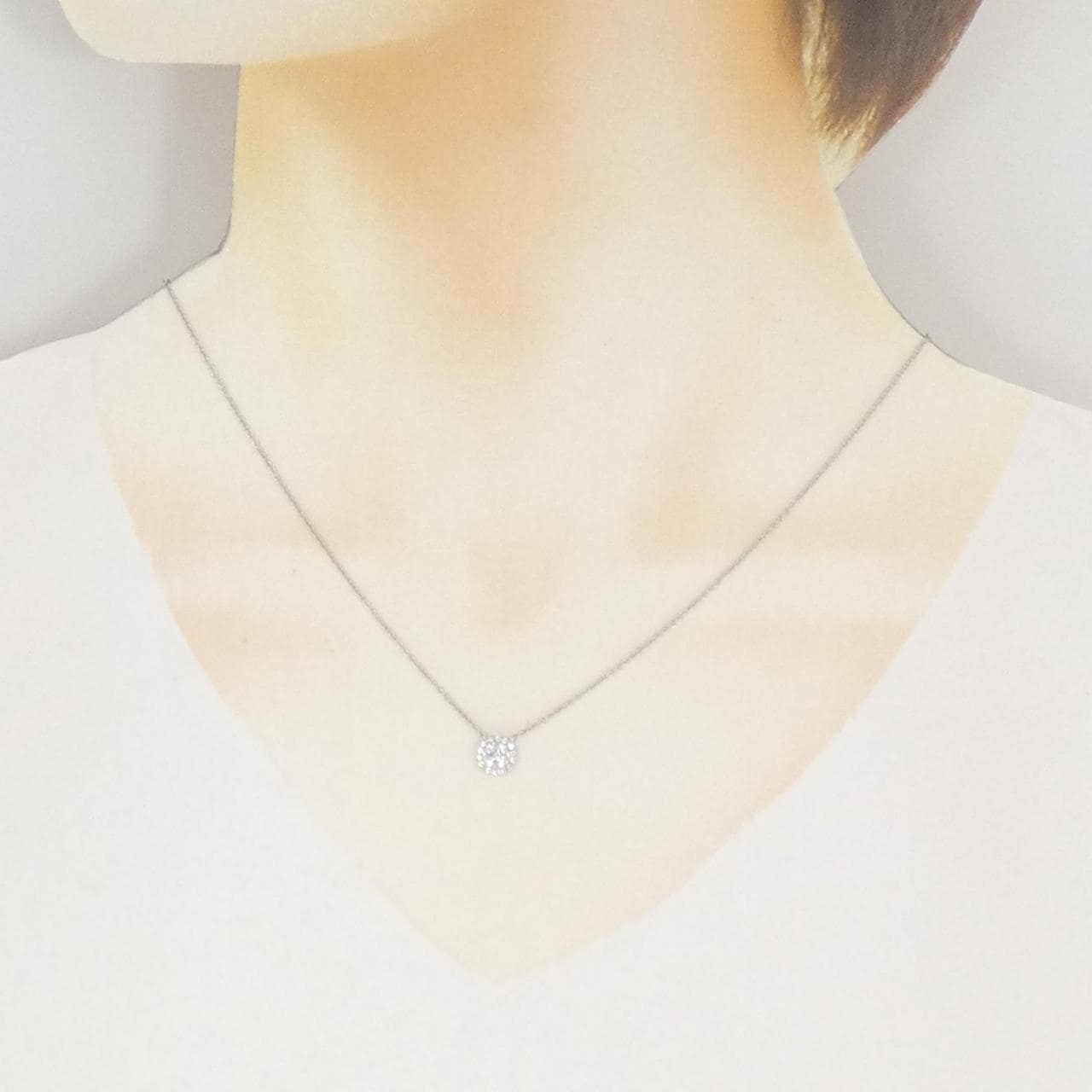 ティファニー ダイヤモンド ネックレス 0.37CT I VVS1 3EXT