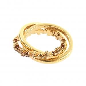 クロムハーツ CHROME HEARTS TINY E CH PLS BAND TRPL GLD 207192004GLDXXX001 RING