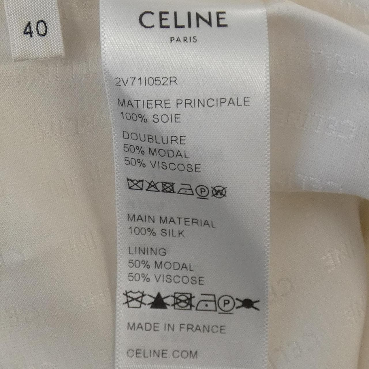 セリーヌ CELINE 2V71I052R ノーカラージャケット