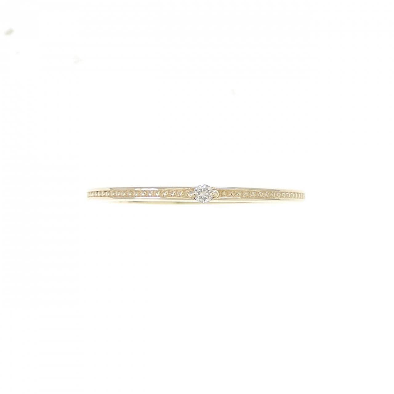 K10YG ダイヤモンド ピンキーリング 0.01CT