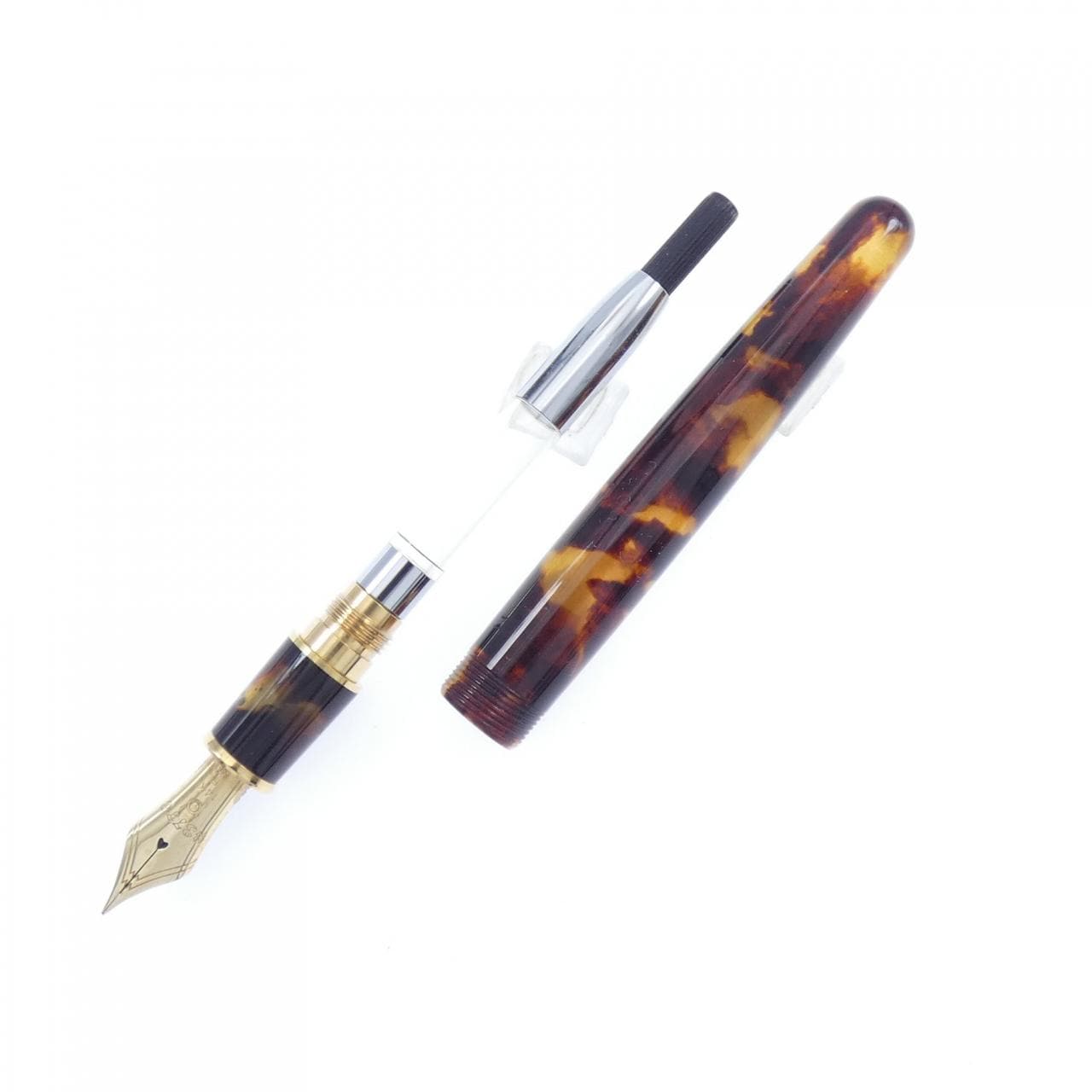 プラチナ セルロイドベッコウ 万年筆