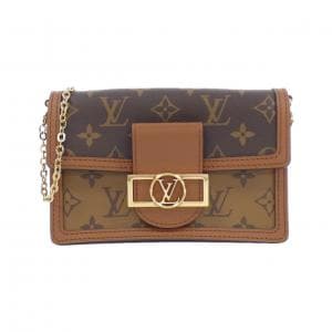 LOUIS VUITTON Monogram Portefeuille Dauphine M68746 Chain Wallet