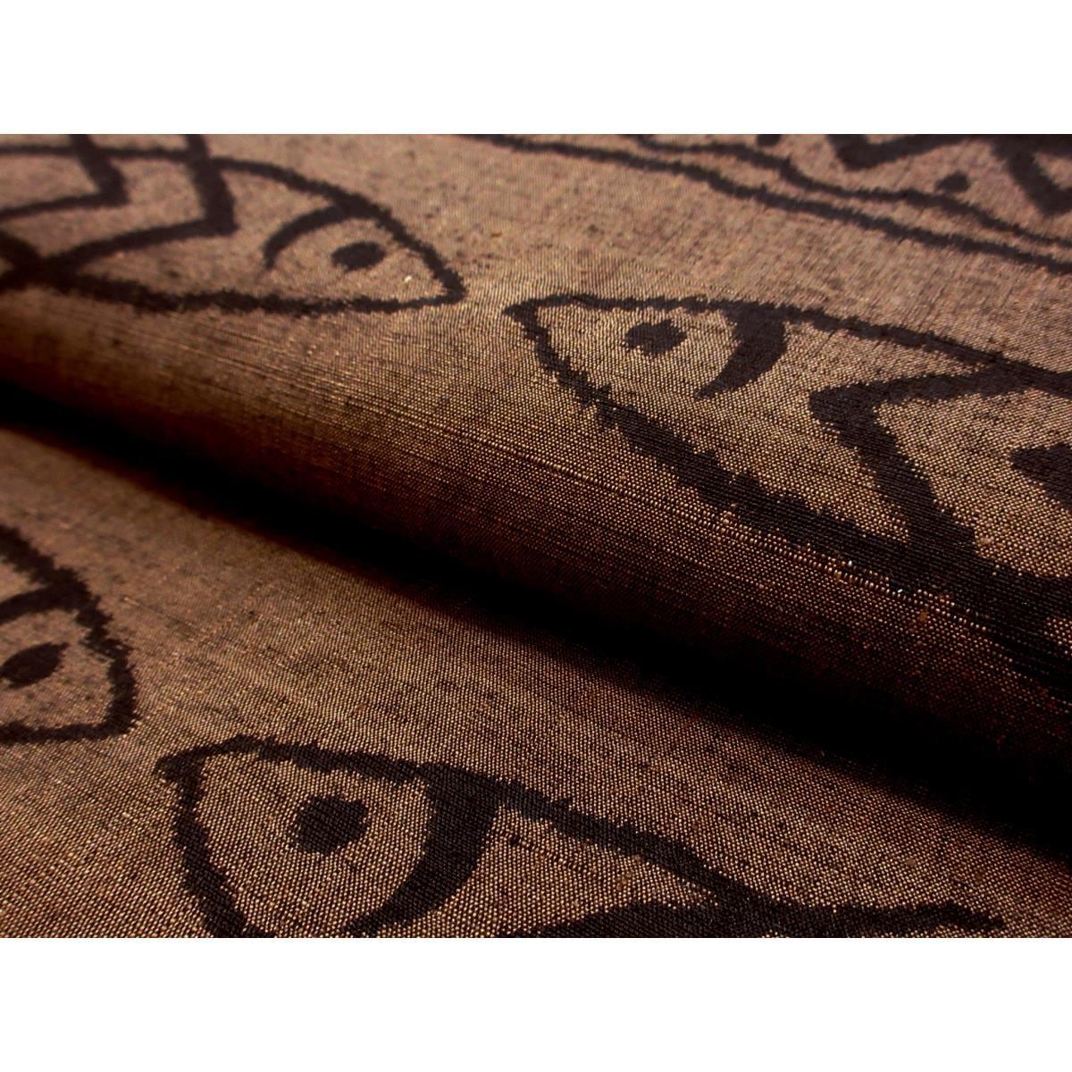 名古屋帯　はたおり娘　全通柄【結城紬】