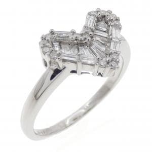 K18WG ハート ダイヤモンド リング 0.40CT