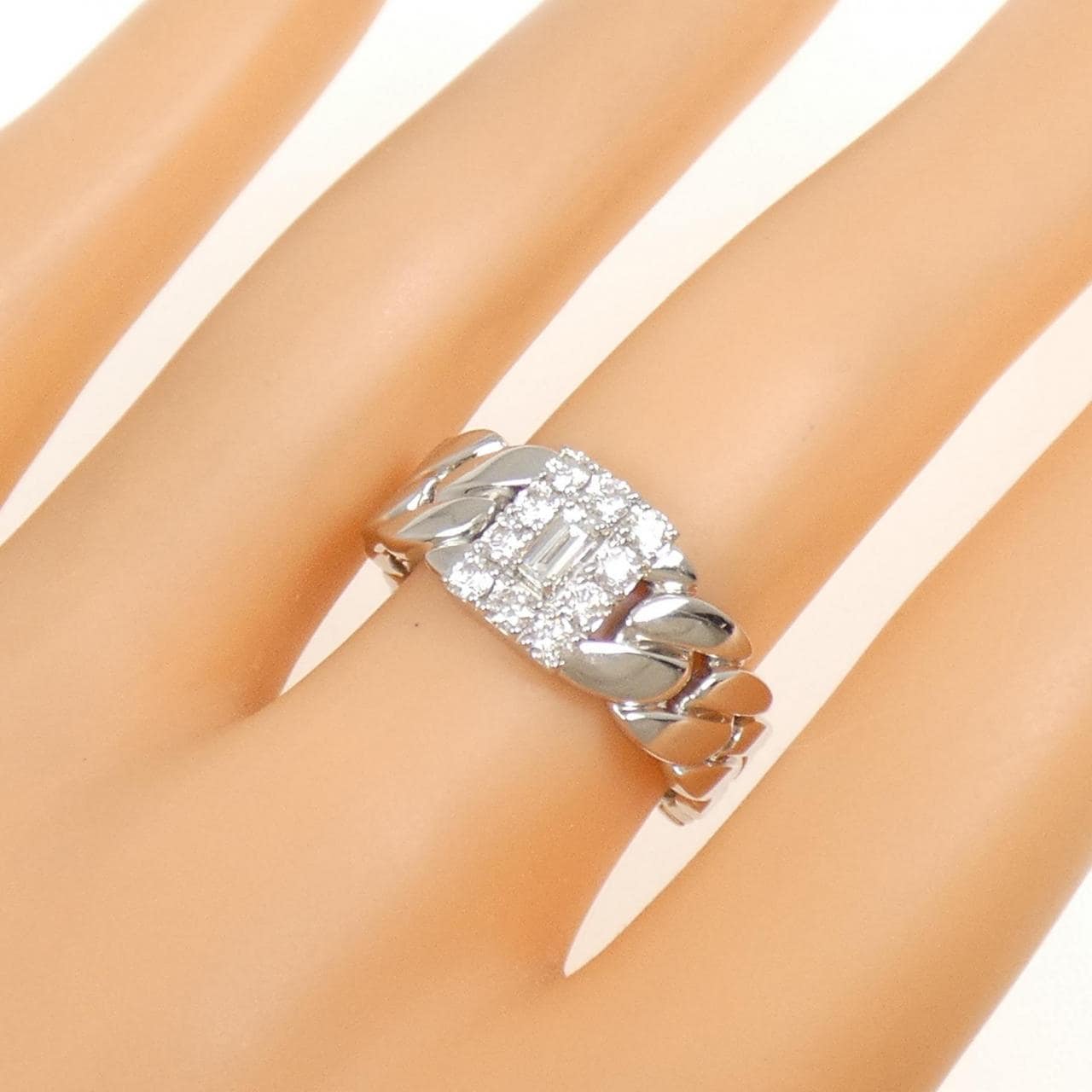 【新品】PT900 ダイヤモンド リング 0.53CT