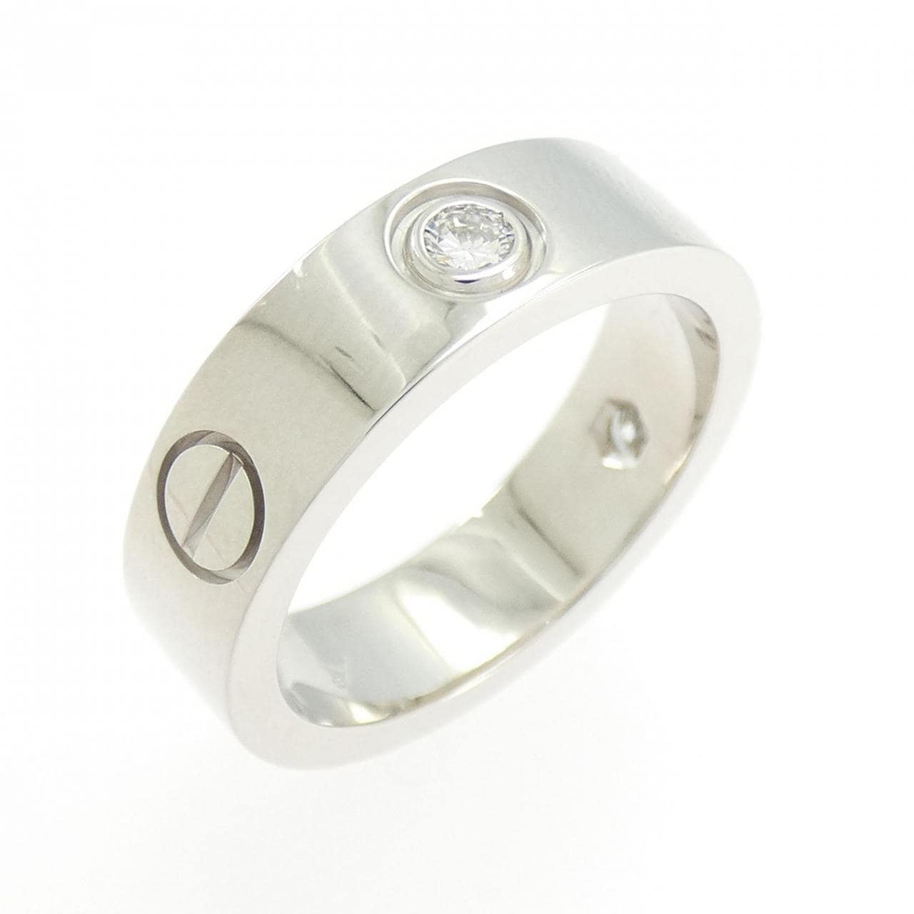 カルティエ ラブ ハーフダイヤ リング