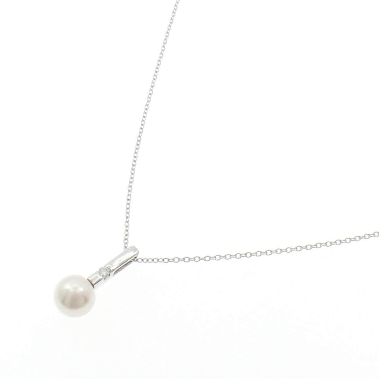 K18WG アコヤパール ネックレス