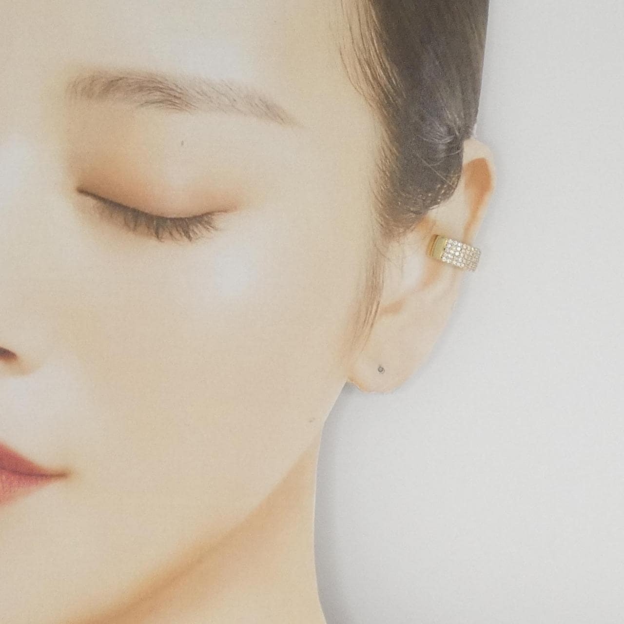 ミズキ ダイヤモンド イヤーカフ 片耳