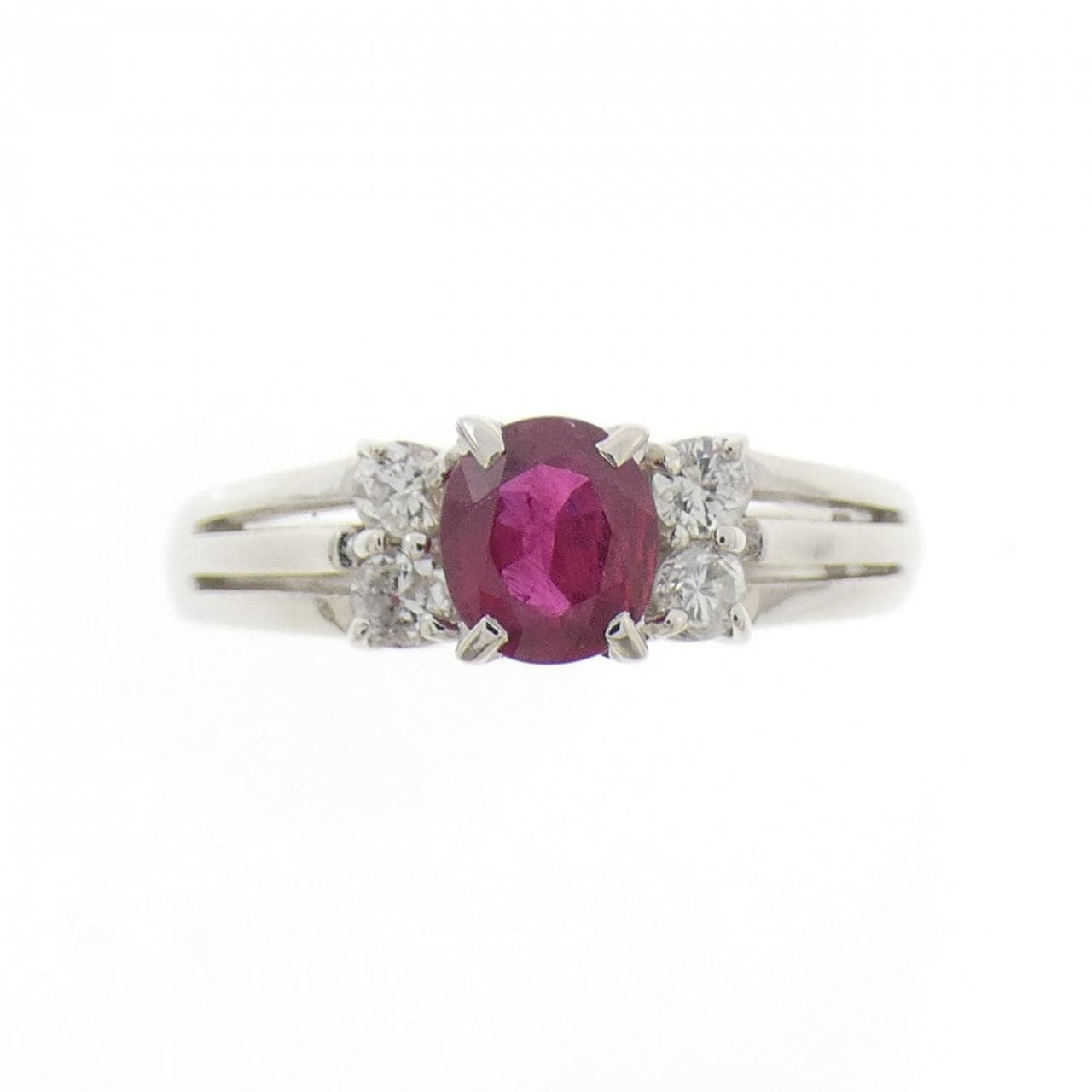 PT900红宝石戒指0.51CT