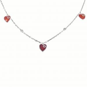 グッチ ハート 樹脂 ネックレス