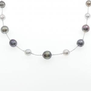 K14WG 黒蝶パール ネックレス